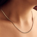 Cadena Cubana Mujer 45 cm